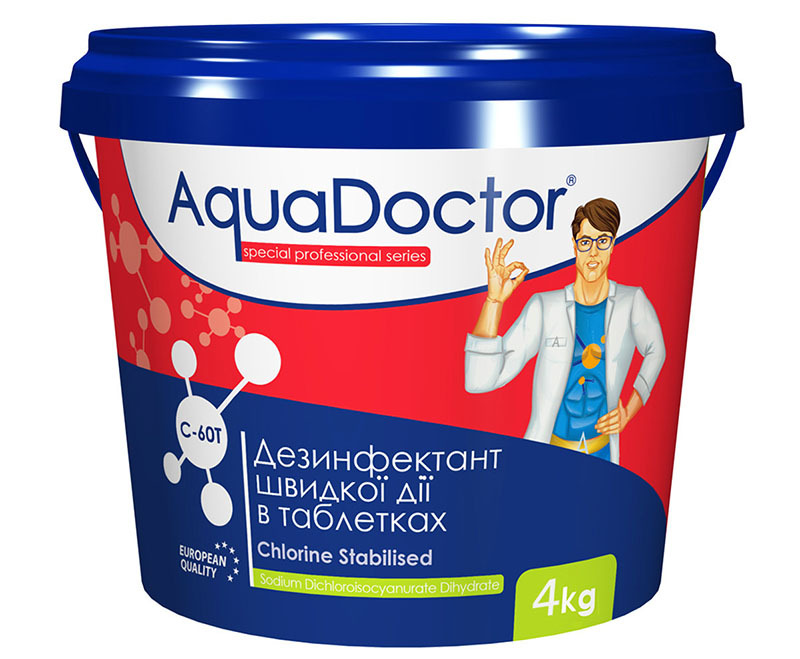 Na dezinfekciu je vhodná aj chémia šokovej terapie „AquaDoctor C-60“