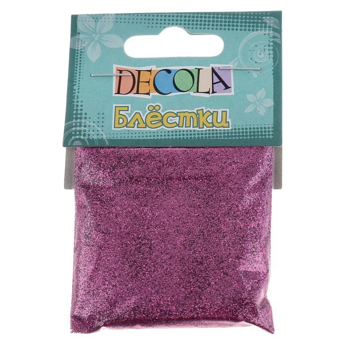Glitter decor ZHK Decola 0.1 mm, 20 g, purple W041-213-0.1