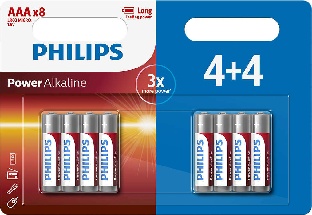 Batteria philips power alcalina aa blister da 4 pezzi: prezzi da 108 ₽ acquista a buon mercato nel negozio online