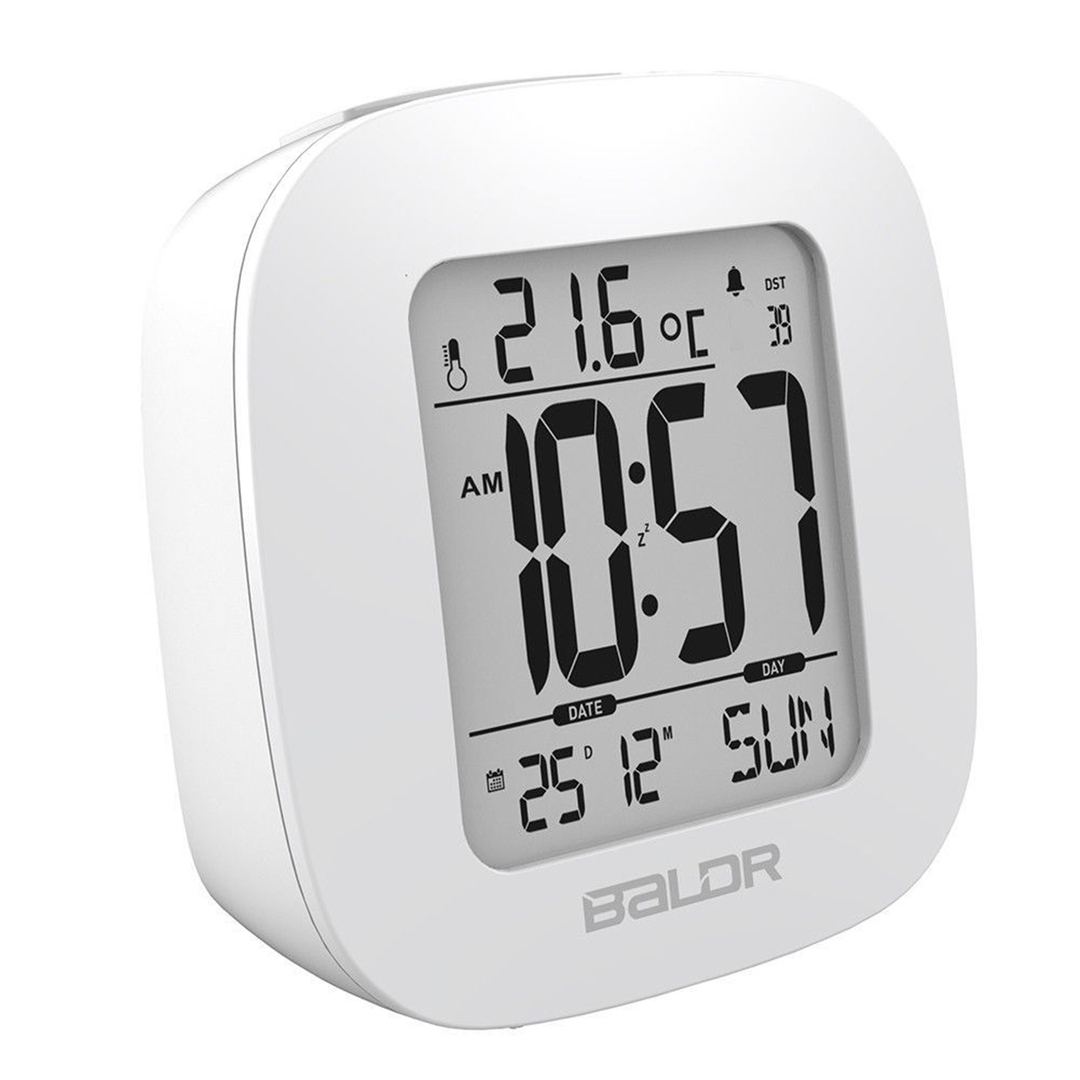 LCD-Display Digitales Thermometer Alarm Schlummeruhr Zeit Kalender Temperatur Datum
