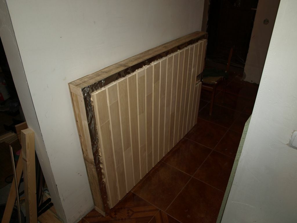 Techo terminado para sauna balcón