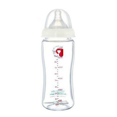 Glasflasche Peristalsis Plus mit Weithals 240 ml (Taube, Flaschen und Zitzen)