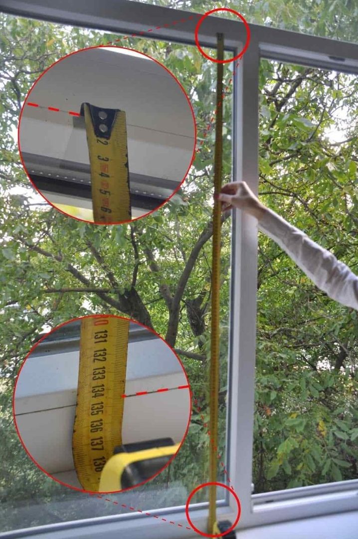 Meranie rolety pre plastové okná: presné meranie okna