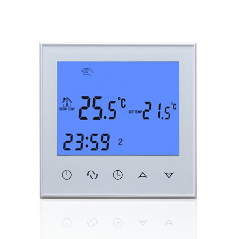 V LCD dijital ekran Oda termostatı NTC sensörlü termostat