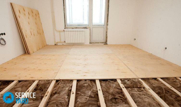 How to put linoleum on a wooden floor?