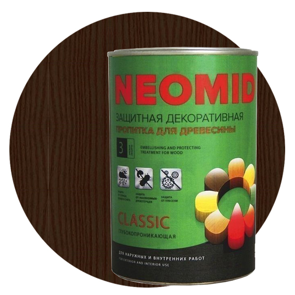 Impregnácia na drevo Neomid Bio Color Classic Rosewood 0,9 l