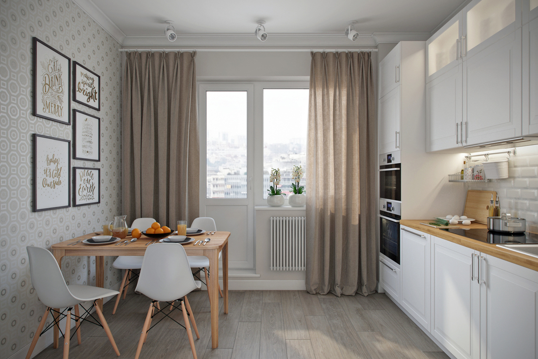 Küche 12 m²: Innenarchitektur +100 Fotos von Gestaltungsideen