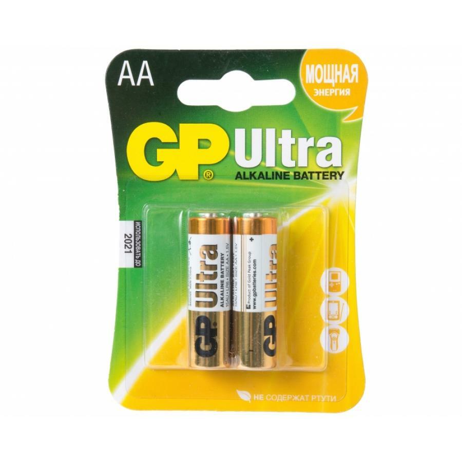 Batterie AA GP Ultra Alkaline 15AU LR6 (2 Stück)