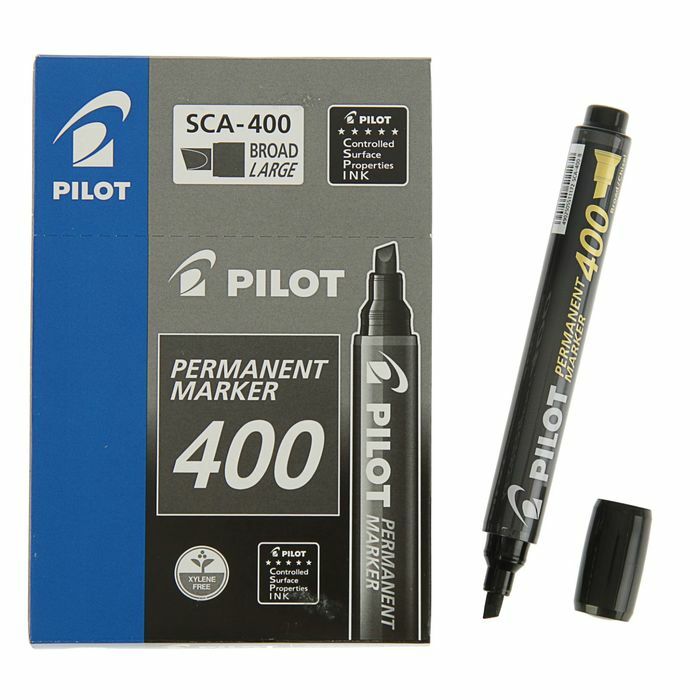 Nuolatinis nuožulnumo žymeklis 4,0–1,0 mm „Pilot Super Color Markers“ juodas SCA-400-B