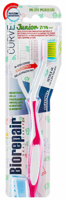 Gebogene Zahnbürste für Kinder ab 12 Jahren