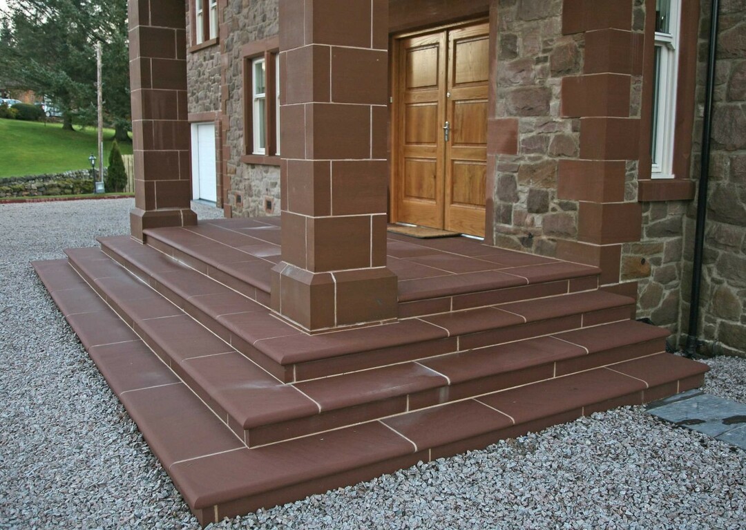 Photo de finition d'un porche en béton dans une maison privée