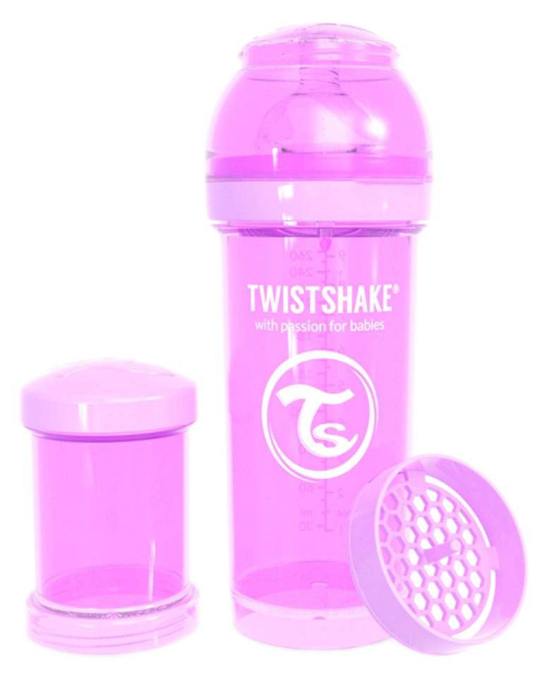 Twistshake Anti-Colic fľaša na kŕmenie Pastel Purpurová 260 ml
