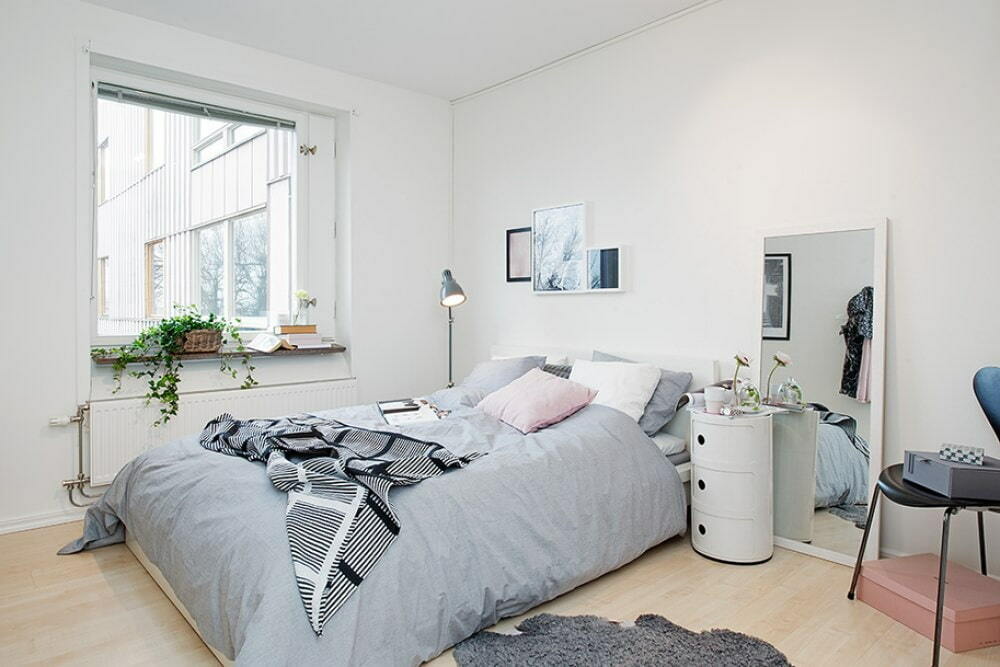 Lindo quarto em estilo escandinavo