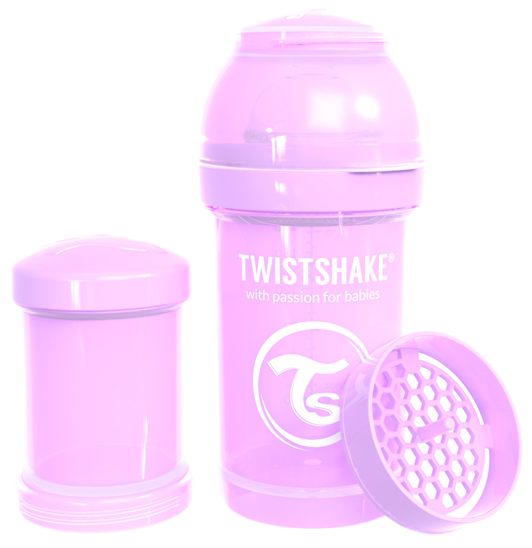 Twistshake Anti-Colic fľaša na kŕmenie Pastel Fialová 180 ml