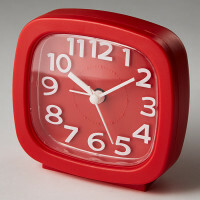 Despertador DT8-0002 Delta, vermelho, 8,5x4,6x8,6 cm