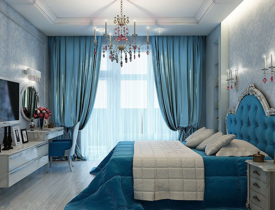 modrá spálňa