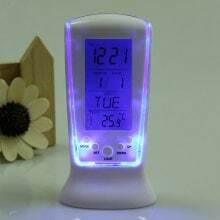 Digitaler LCD-Wecker mit Kalender- und Temperaturanzeige