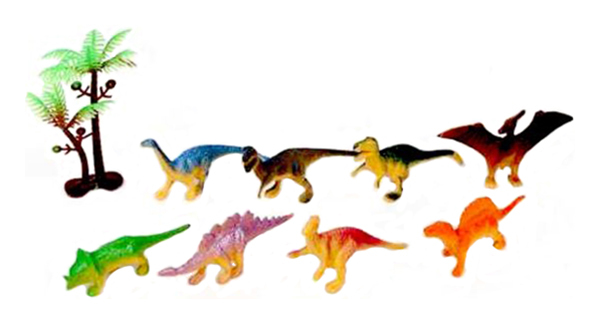 Spielset Unser Spielzeug Dinosaurier HS001 8 Stück