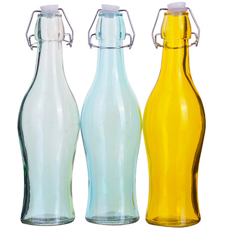 Flasche 0,500 l Glas mit LR-Verschluss (x24)