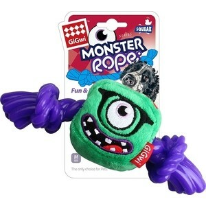 GiGwi Dog Toys Squeak Monster Seilmonster mit Gummiseil für Hunde (75434)