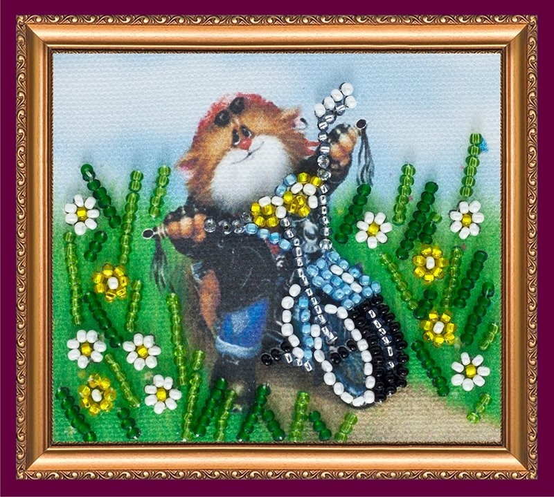 Tikandikomplekt magnetiga Abris Art art. AMA-089 Biker 8x7 cm