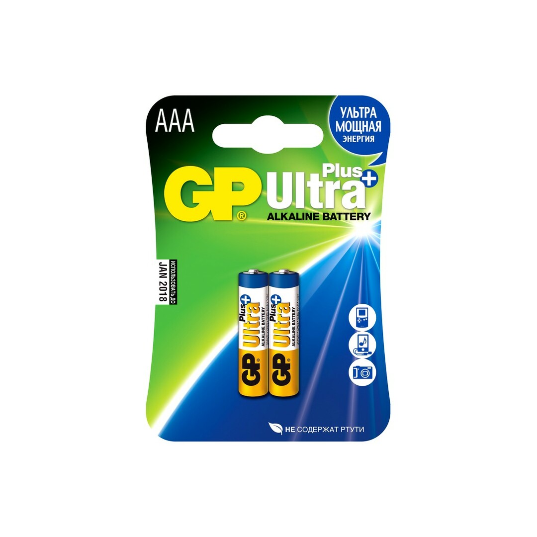 Batterie GP Ultra Plus Alkaline 24A AAA 2St. im Blister