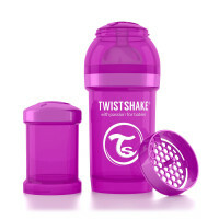 Twistshake Anti-Colic fľaša na kŕmenie Violet (Bestie) 180 ml